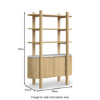 Bibliothèque Nyssa à plateau en marbre