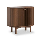 Armoire à lattes en chêne foncé Shorwell