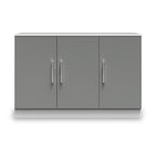 Buffet Blakely gris et blanc à 3 portes