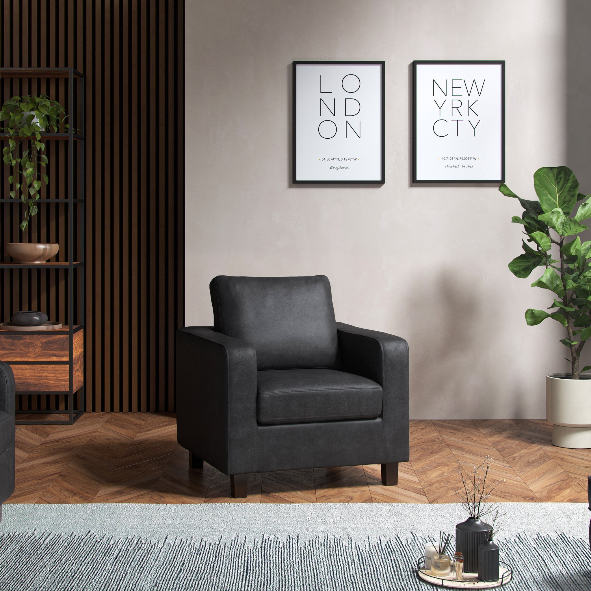 Fauteuil Cullen en similicuir