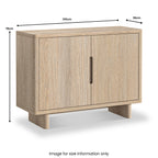 Buffet Mylor en chêne lavé à 2 portes