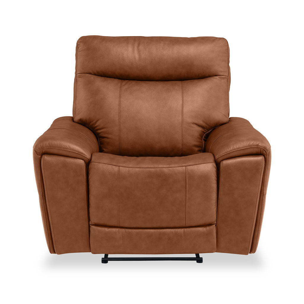 Fauteuil inclinable électrique en cuir Deana