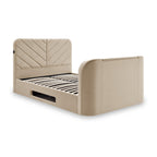 Lit avec télévision connectée Koble Chevron