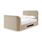 Lit avec télévision connectée Koble Chevron