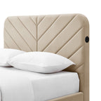 Lit avec télévision connectée Koble Chevron