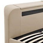 Lit avec télévision connectée Koble Chevron