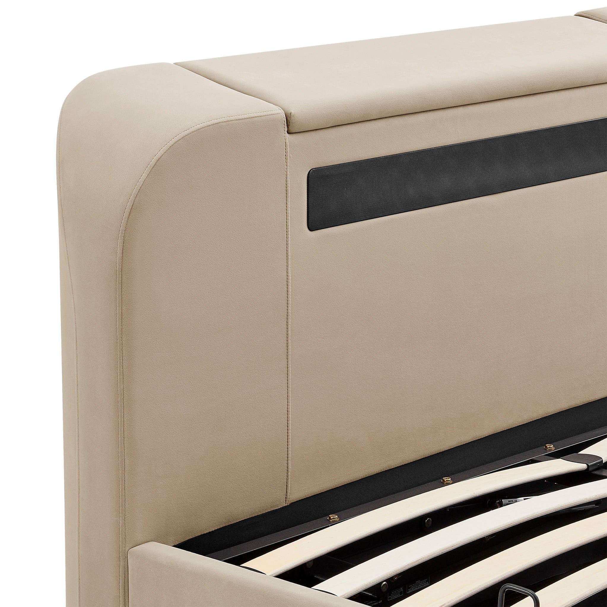 Lit avec télévision connectée Koble Chevron