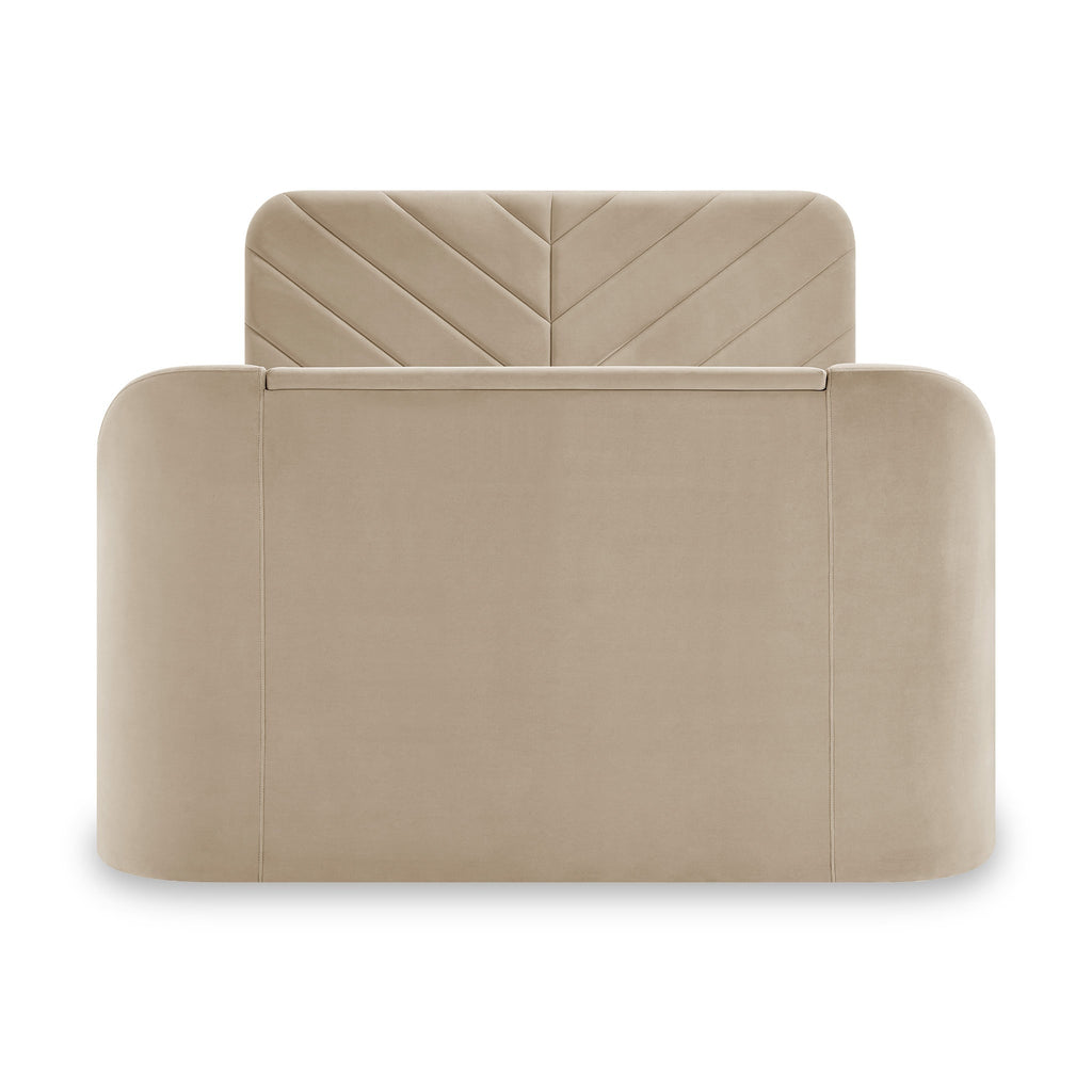 Lit avec télévision connectée Koble Chevron