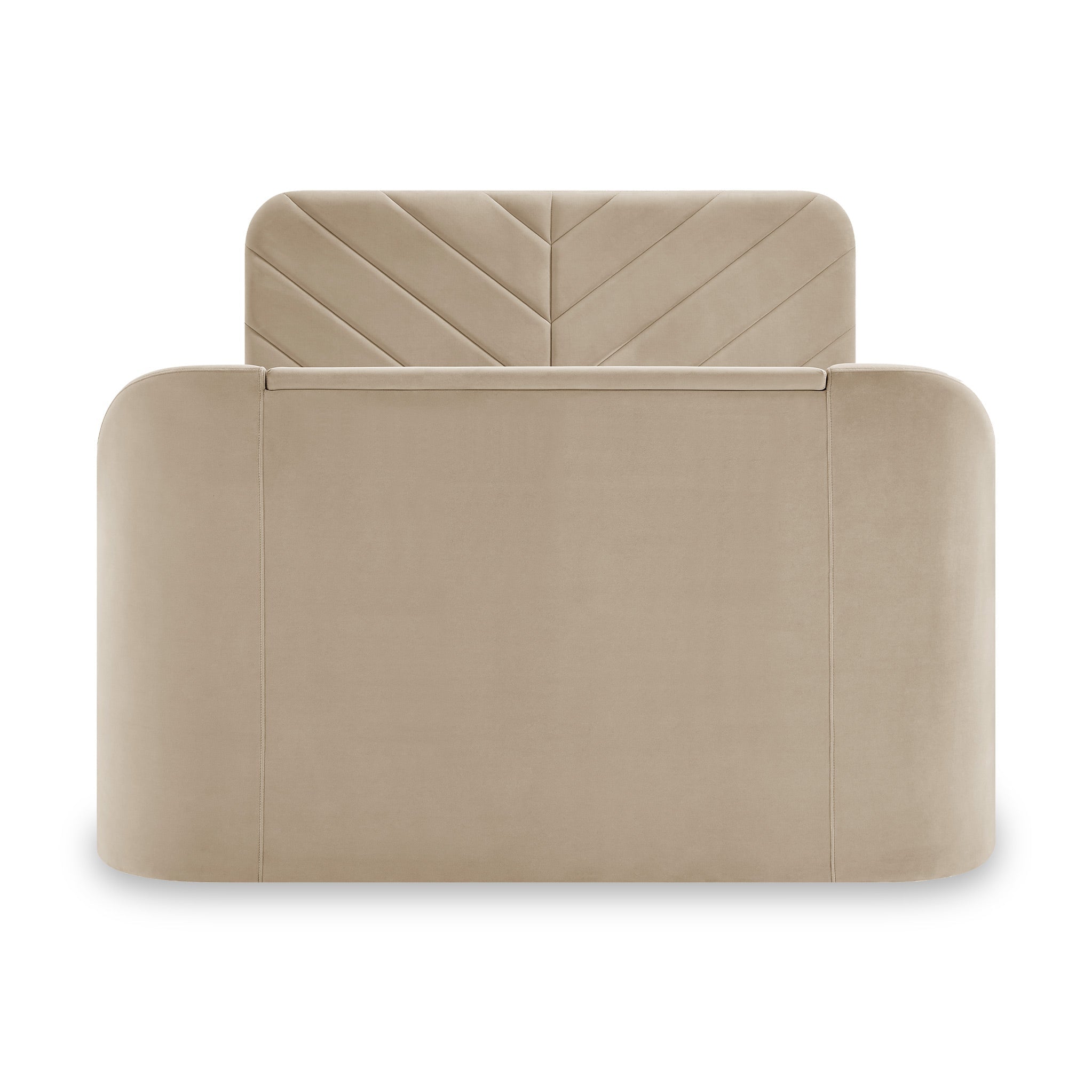 Lit avec télévision connectée Koble Chevron