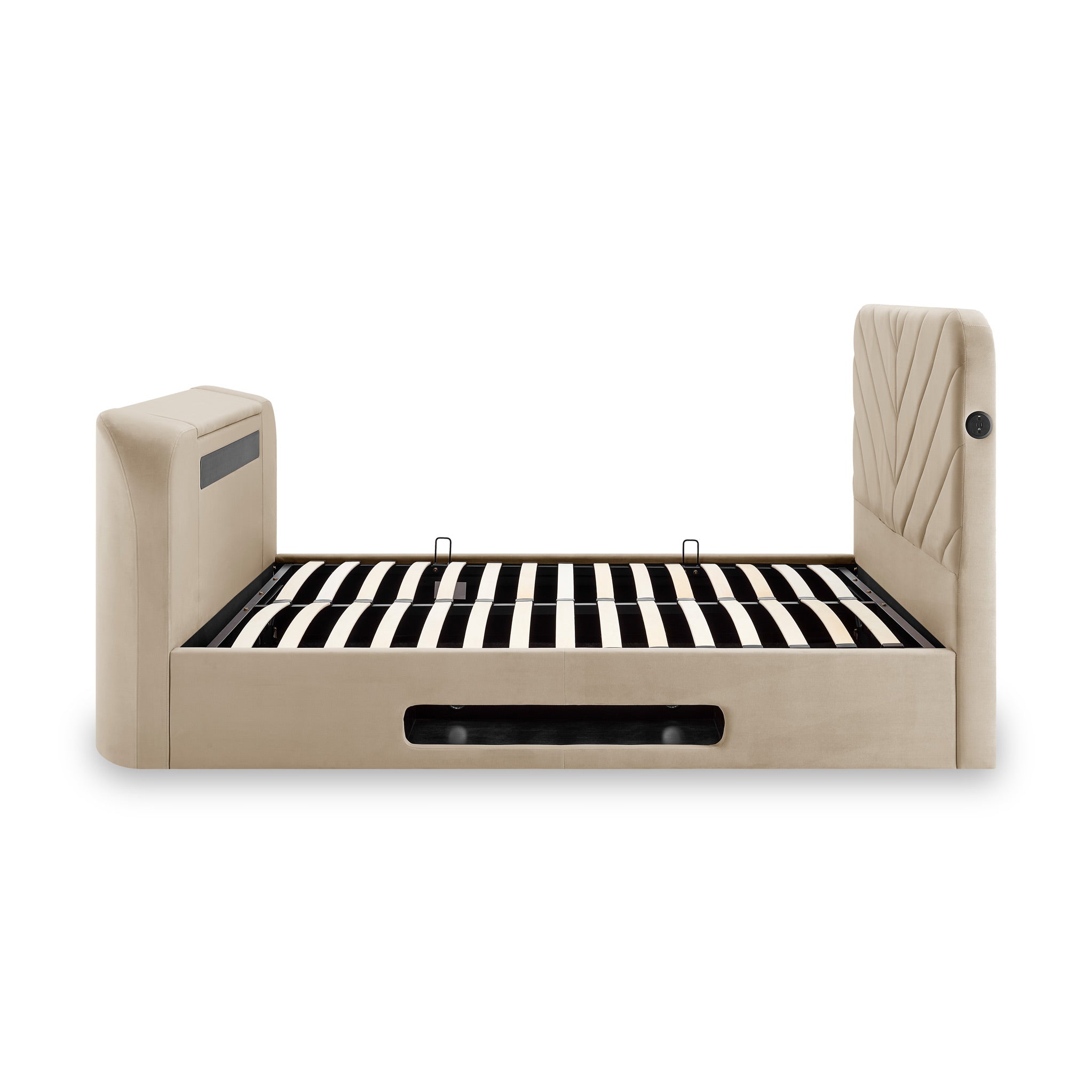 Lit avec télévision connectée Koble Chevron