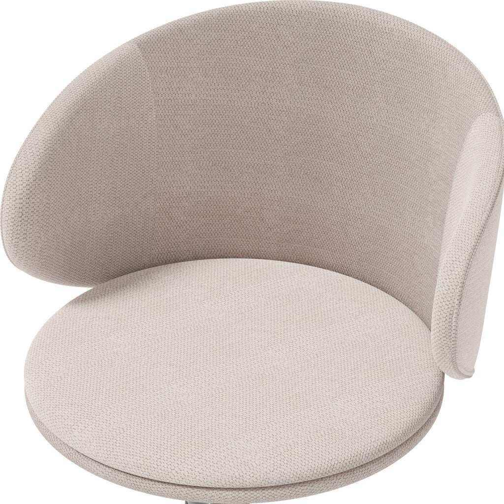 Chaise de bureau pivotante réglable en hauteur Koble Clara