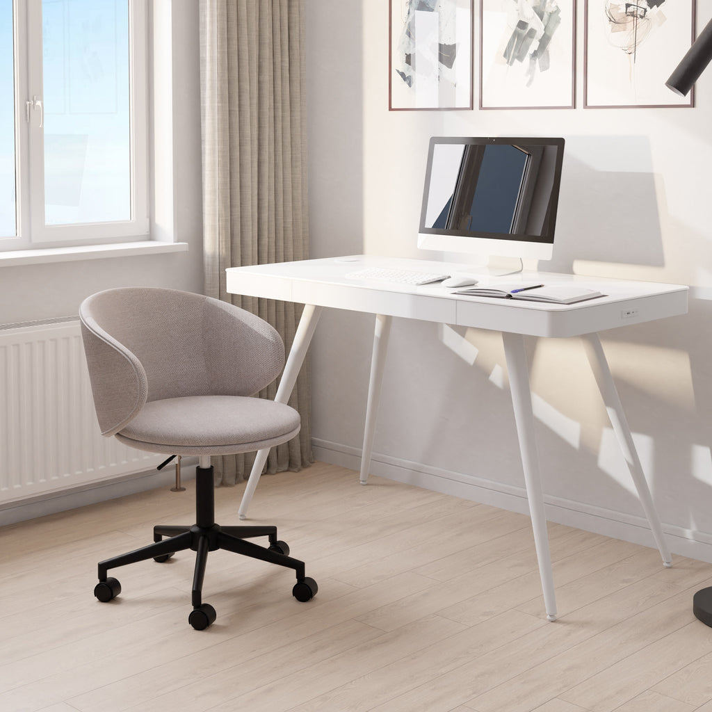 Chaise de bureau pivotante réglable en hauteur Koble Clara
