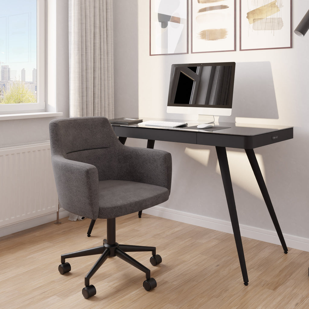 Chaise de bureau pivotante réglable en hauteur Koble Elsa