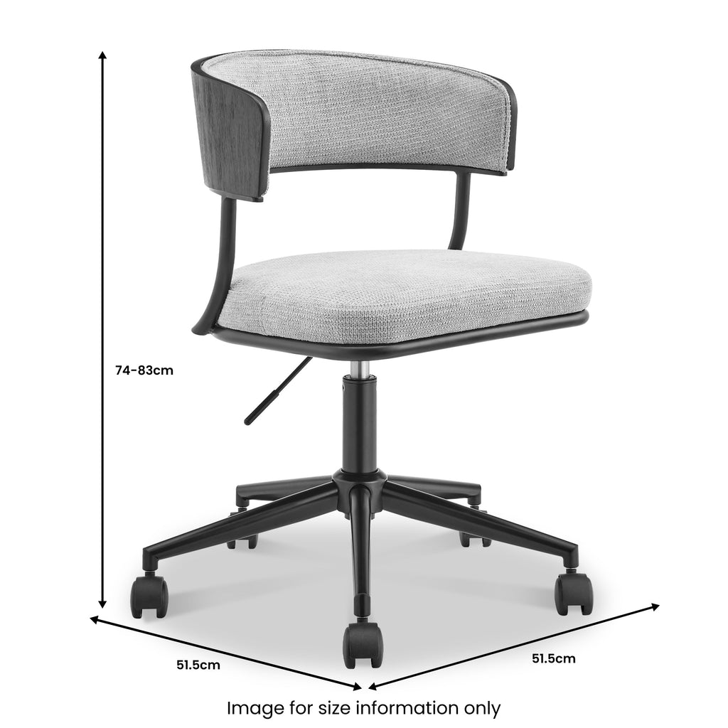 Chaise de bureau pivotante Koble Frida Curve