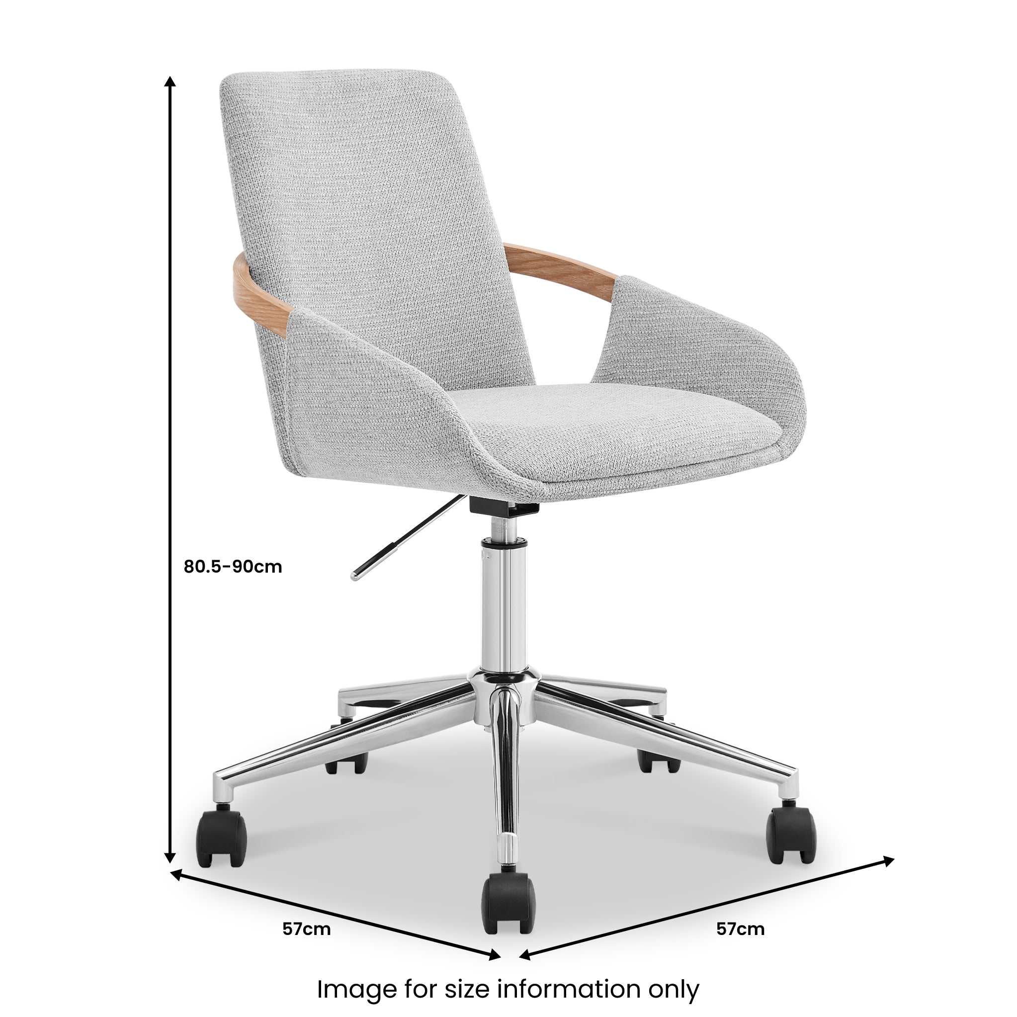 Fauteuil de bureau pivotant rembourré Koble Thea