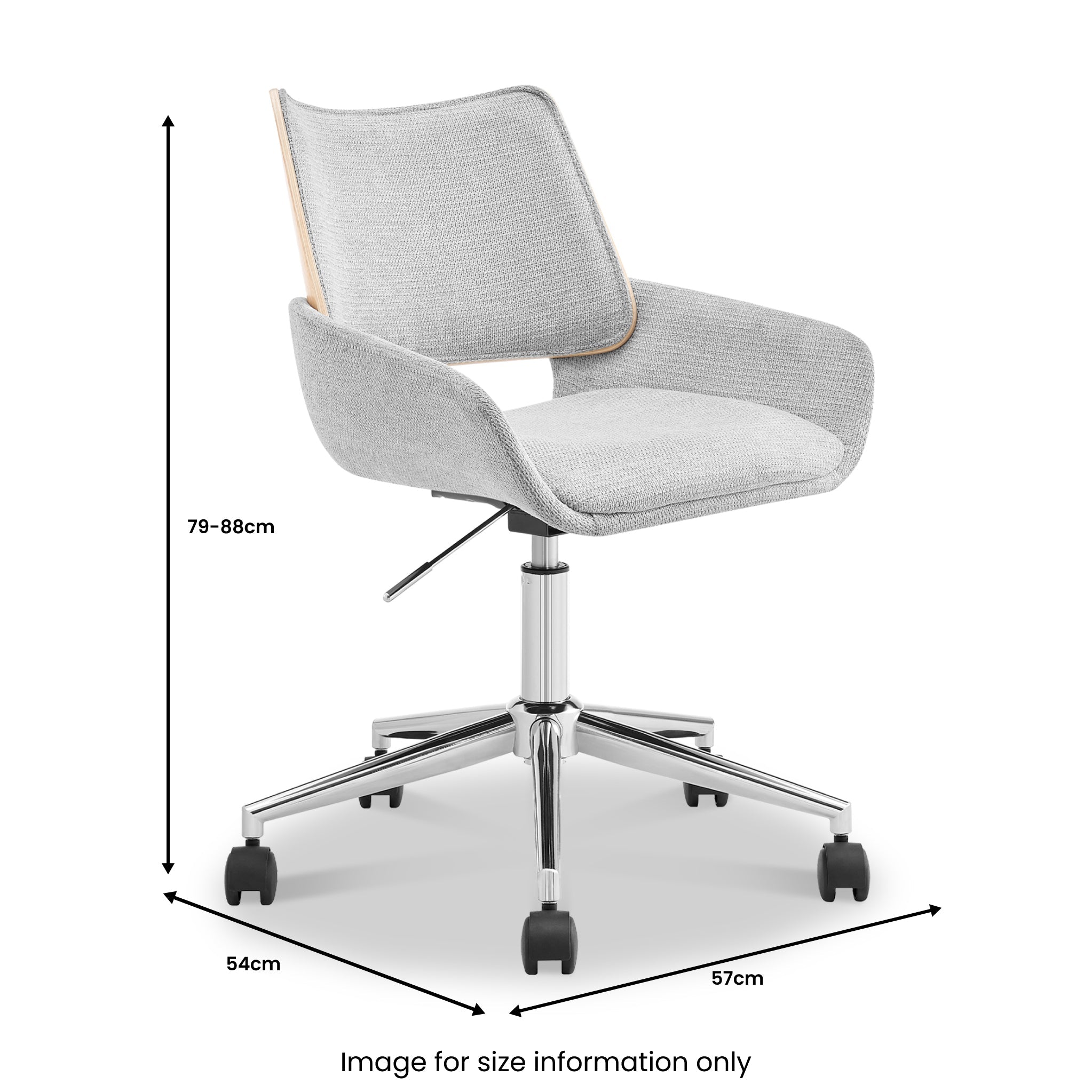 Fauteuil de bureau pivotant rembourré Koble Tove
