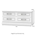 Meuble de rangement bas Killgarth à 4 tiroirs