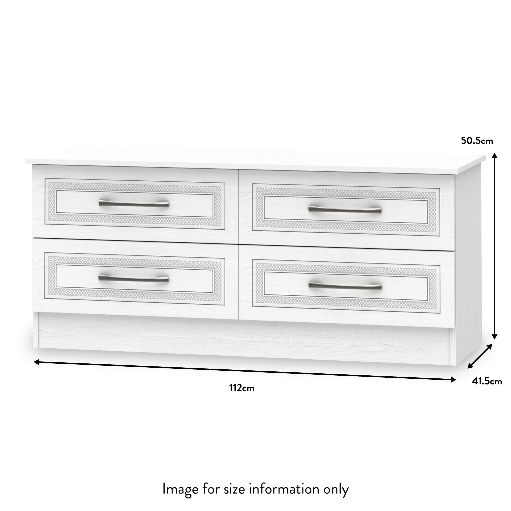 Meuble de rangement bas Killgarth à 4 tiroirs