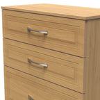 Commode profonde Killgarth blanche à 4 tiroirs 