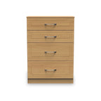 Commode profonde Killgarth blanche à 4 tiroirs 