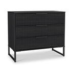 Commode large à 3 tiroirs cannelés Callo