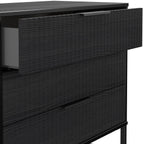 Commode large à 3 tiroirs cannelés Callo