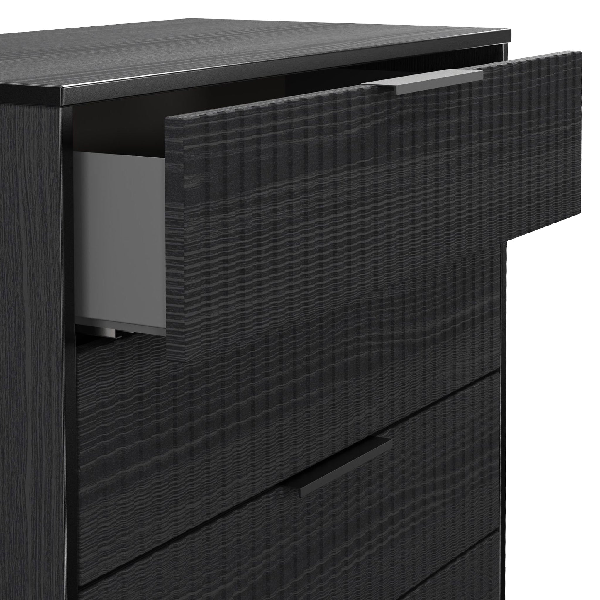 Commode Callo cannelée à 4 tiroirs