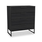 Commode Callo cannelée à 4 tiroirs