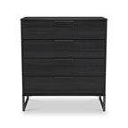 Commode Callo cannelée à 4 tiroirs