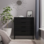 Commode Callo cannelée à 4 tiroirs