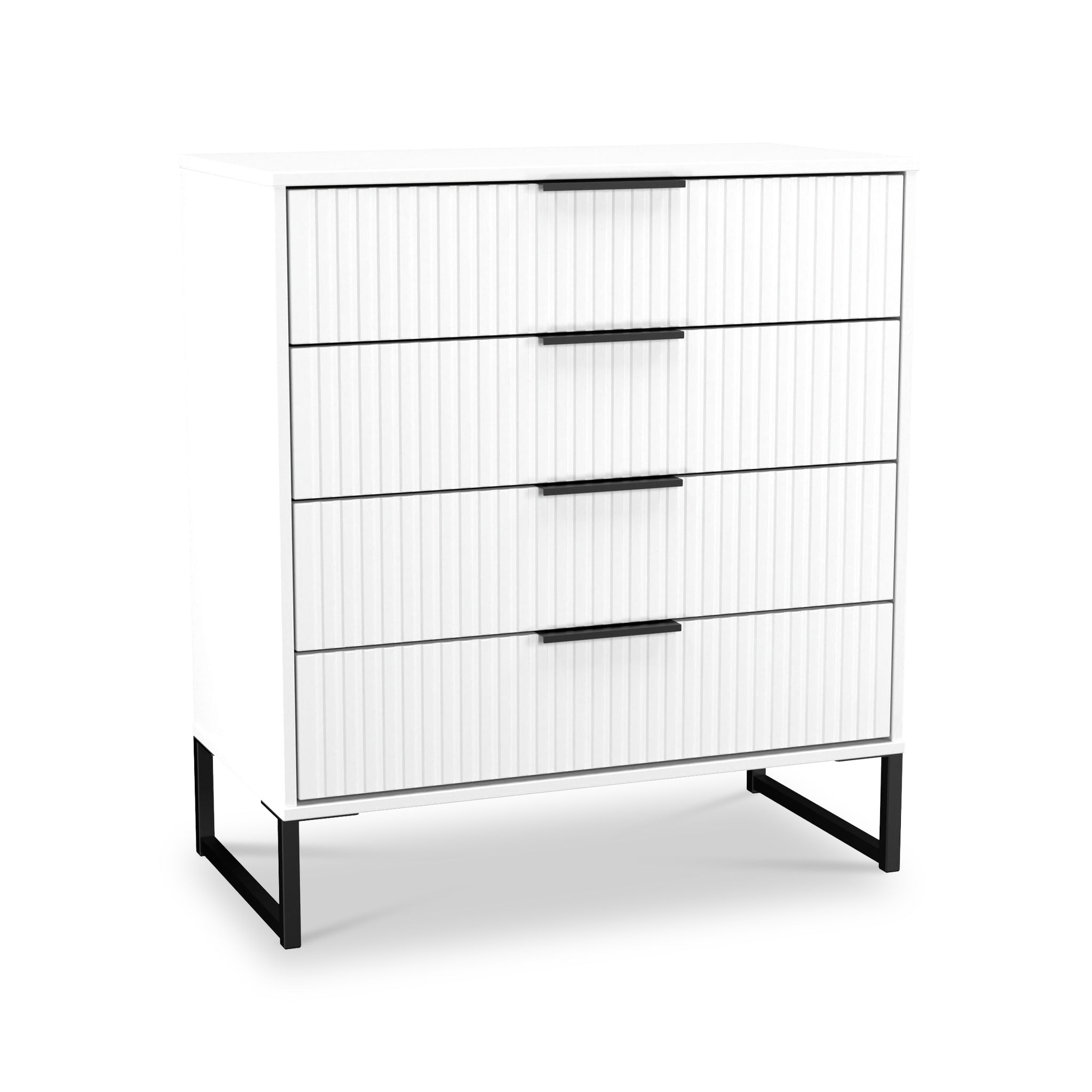 Commode Callo cannelée à 4 tiroirs