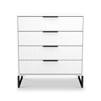 Commode Callo cannelée à 4 tiroirs