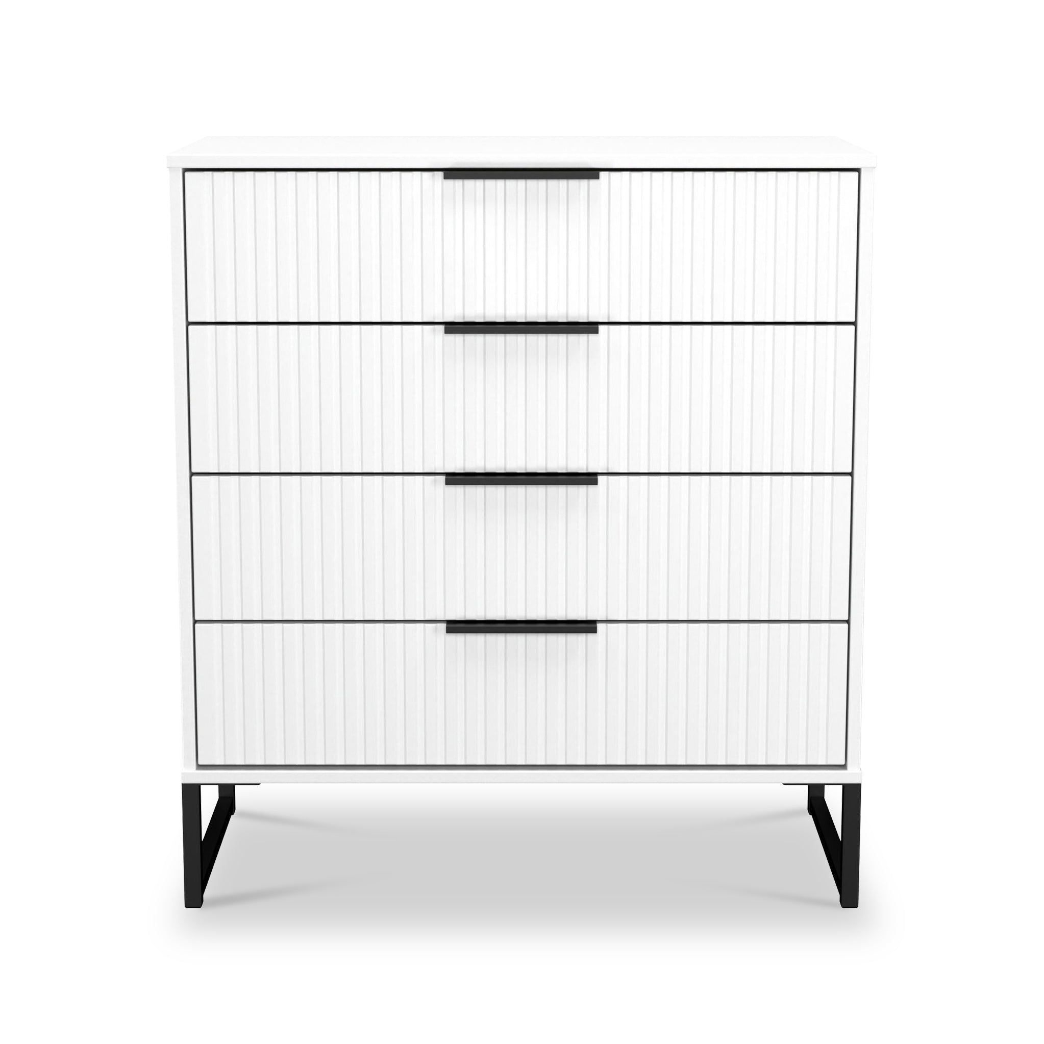 Commode Callo cannelée à 4 tiroirs