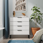 Commode Callo cannelée à 4 tiroirs