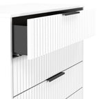 Commode Callo cannelée à 4 tiroirs