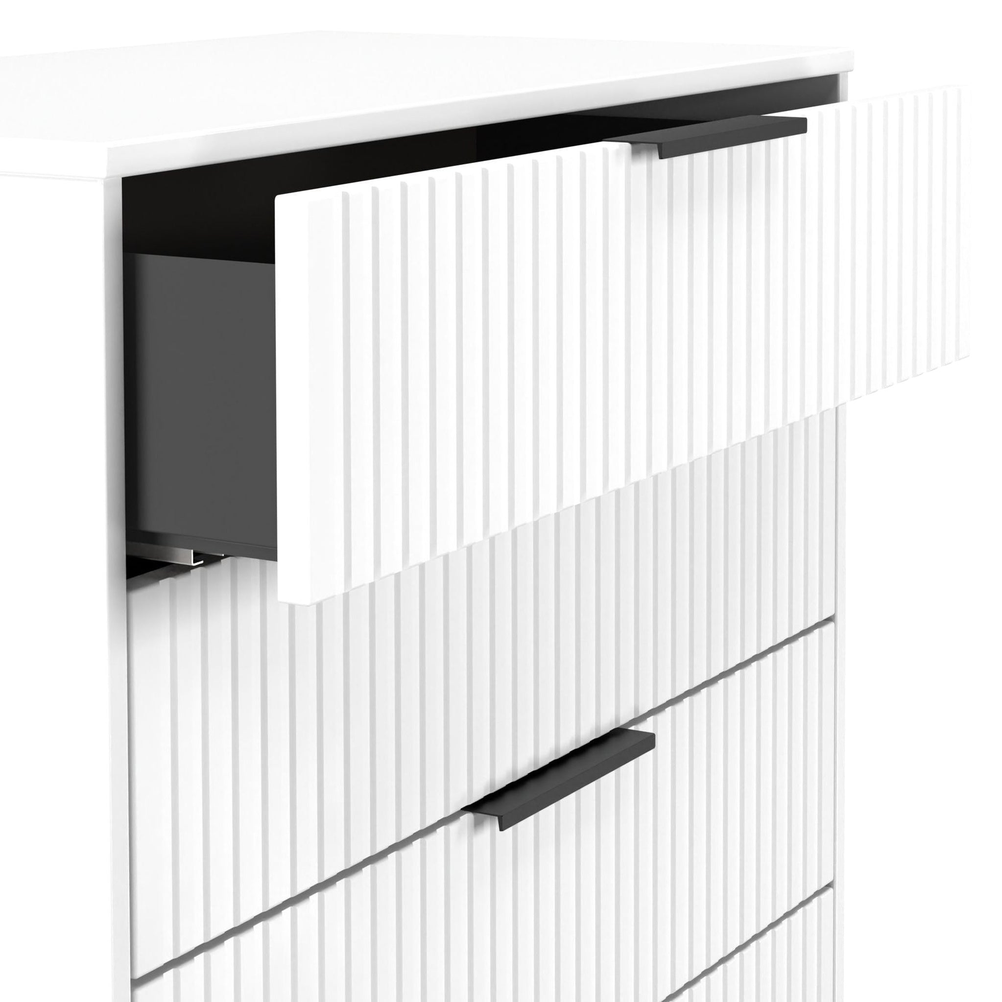 Commode Callo cannelée à 4 tiroirs