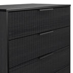 Commode Callo à cinq tiroirs cannelés