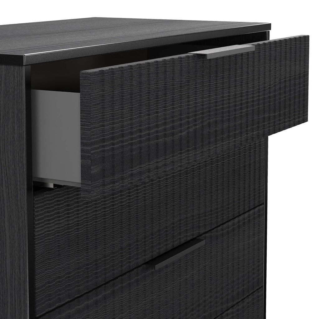 Commode Callo à cinq tiroirs cannelés