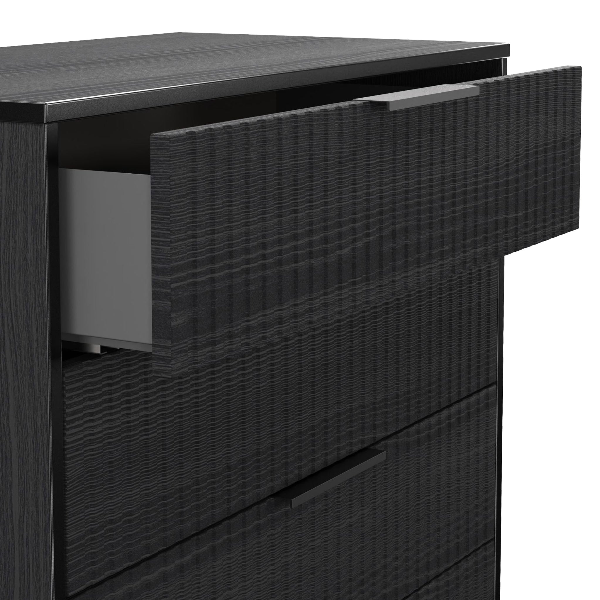 Commode Callo à cinq tiroirs cannelés