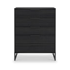 Commode Callo à cinq tiroirs cannelés