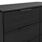 Commode large Callo cannelée à 6 tiroirs