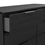 Commode large Callo cannelée à 6 tiroirs