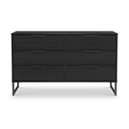 Commode large Callo cannelée à 6 tiroirs