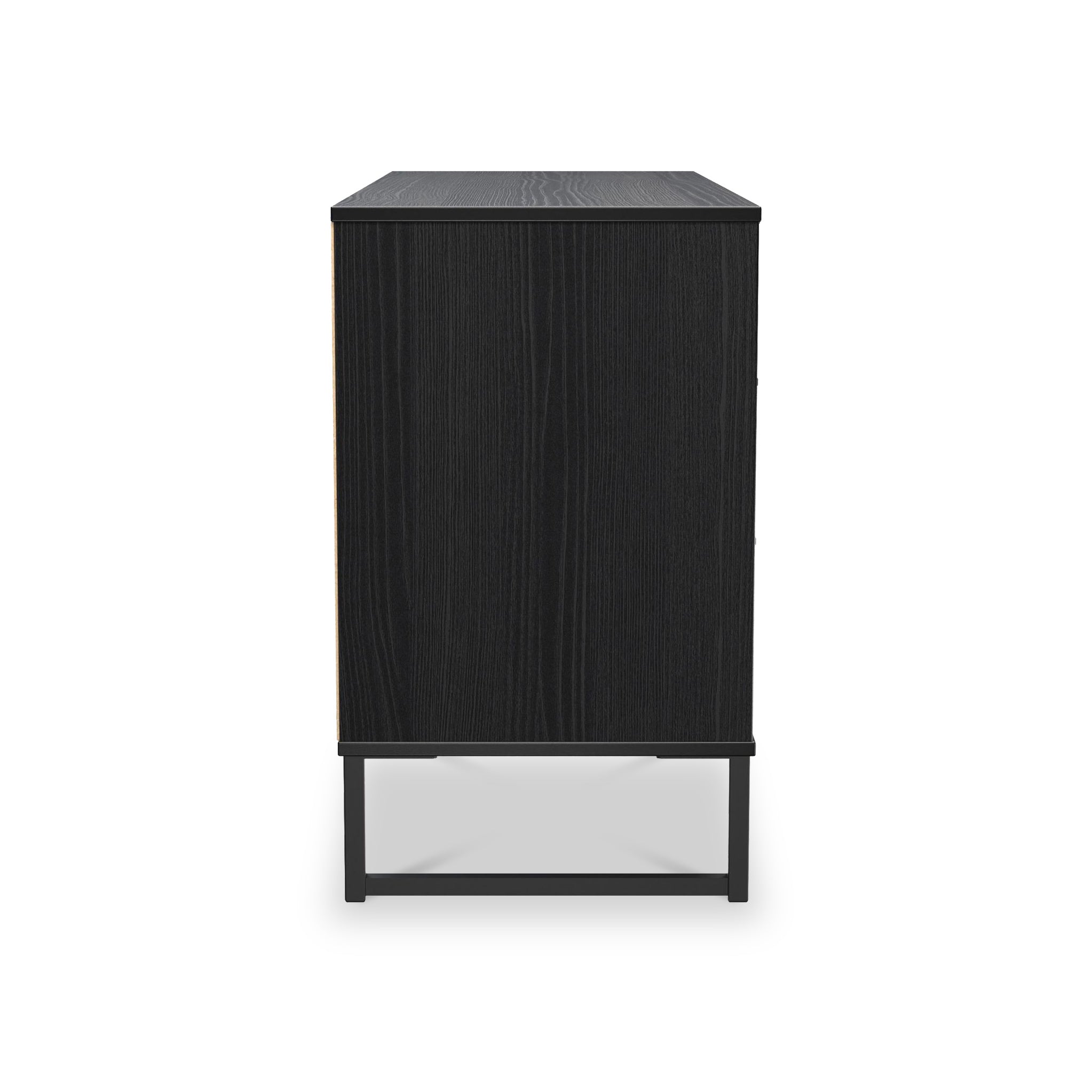 Commode large Callo cannelée à 6 tiroirs