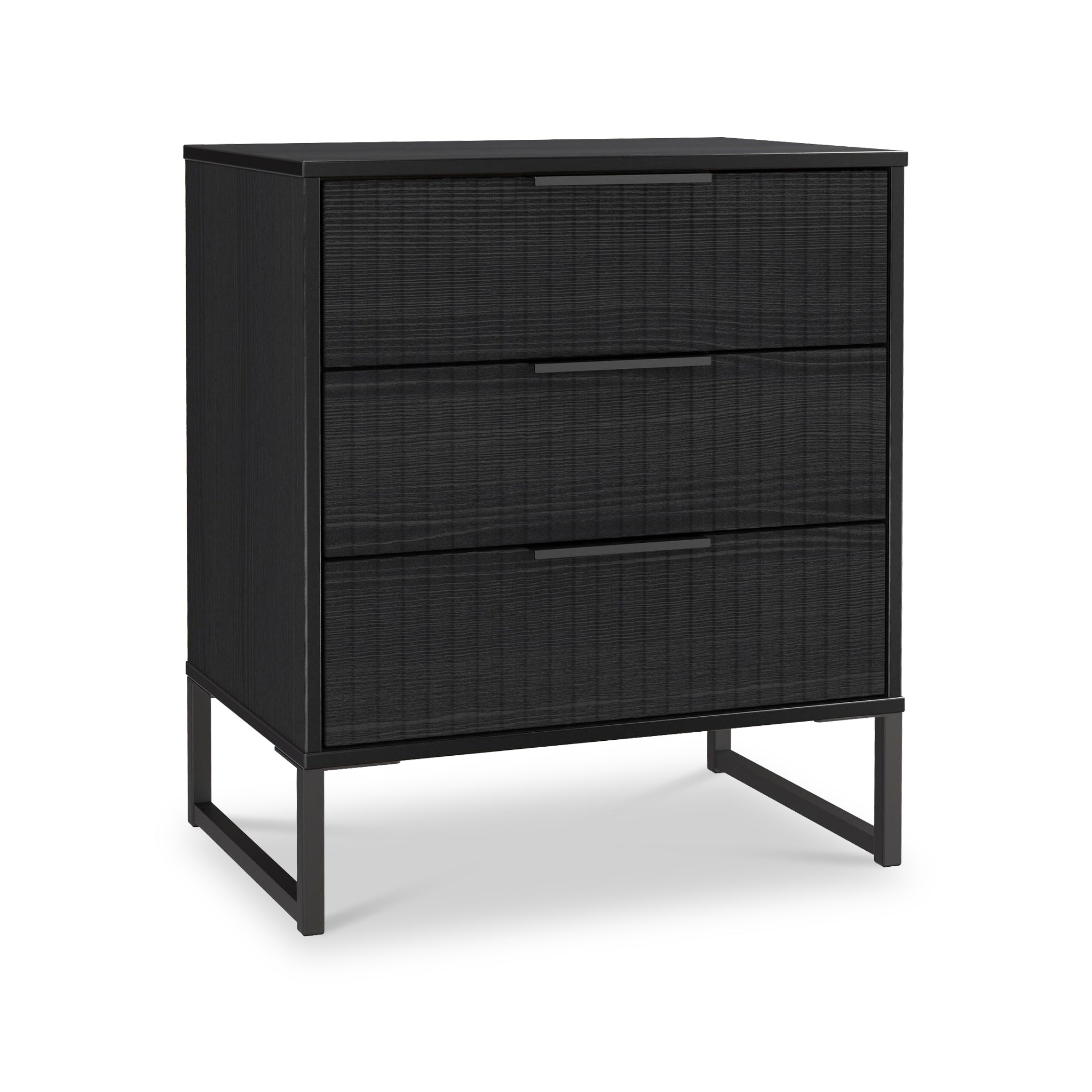 Commode à trois tiroirs cannelée Callo