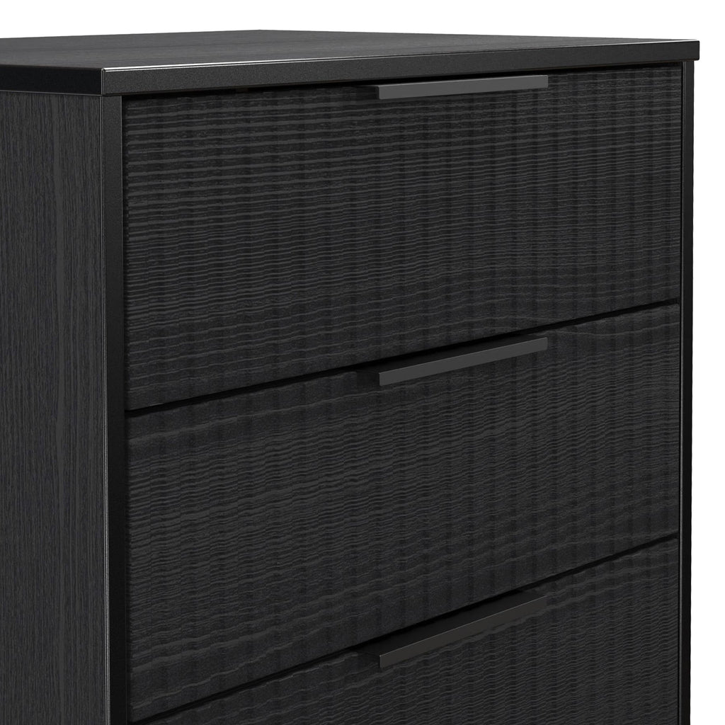 Commode à trois tiroirs cannelée Callo