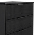 Commode à trois tiroirs cannelée Callo