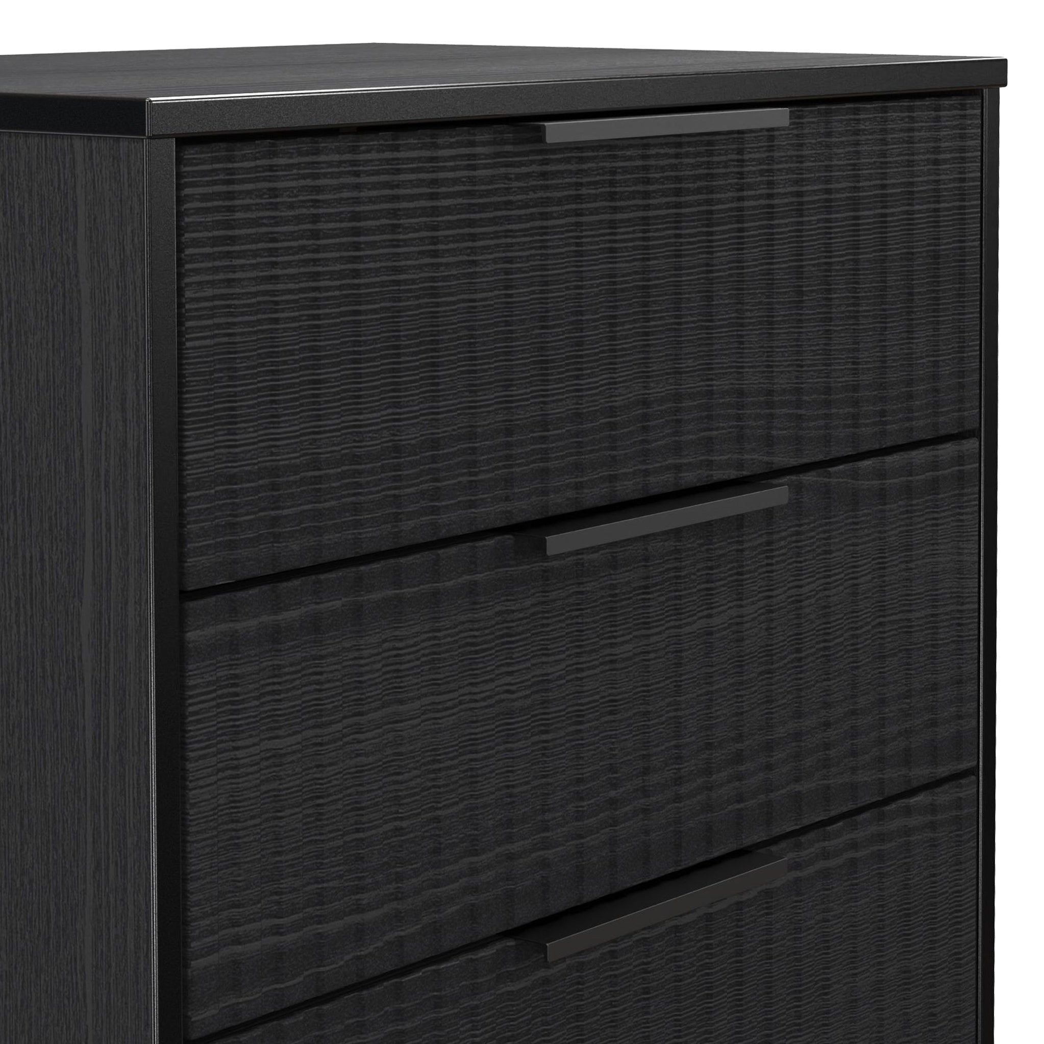 Commode à trois tiroirs cannelée Callo