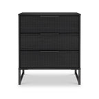 Commode à trois tiroirs cannelée Callo