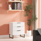 Commode à trois tiroirs cannelée Callo